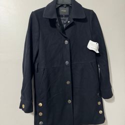 Maje Wool Blue Blend Coat size 36