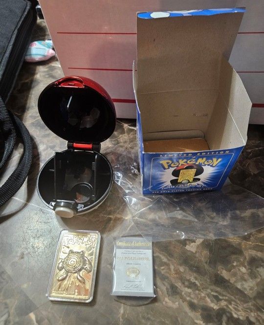 Pokemon 23k Gold Plated Trading Card Poliwhirl