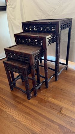 Chinese Nesting Table, Antique