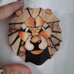 Vintage Lee Sands lion pin costume jewelry