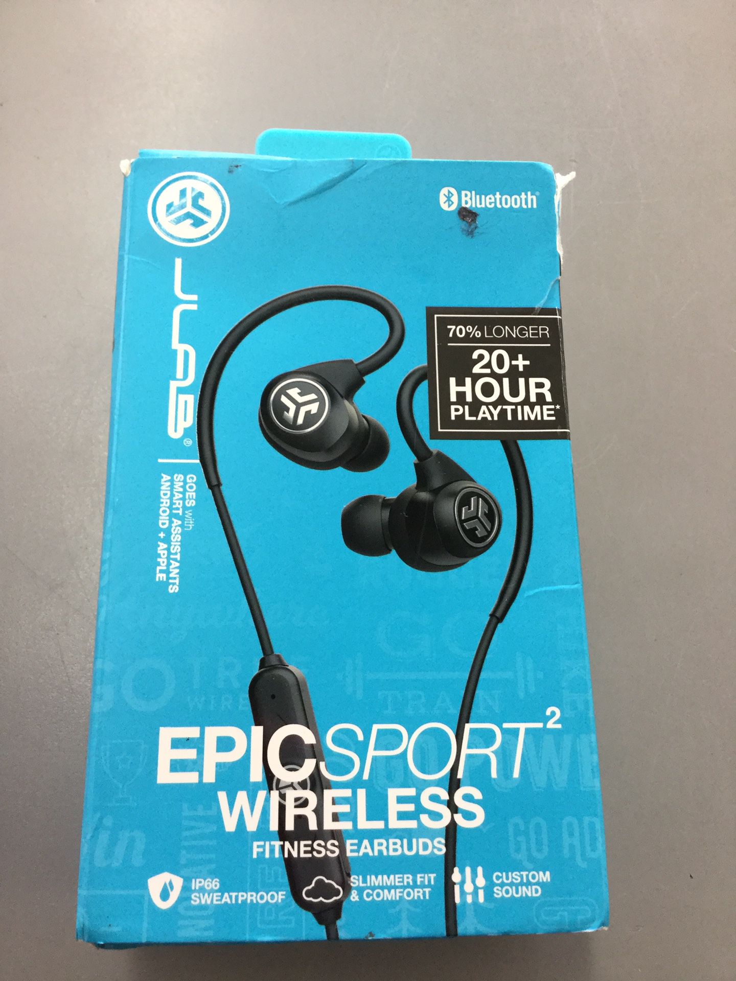 JLab Epic Sport 2 Wireless Bluetooth Fitness Earbuds