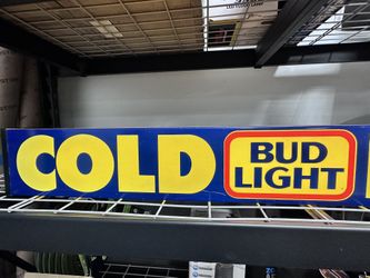 Vintage Cold beer Bud light 