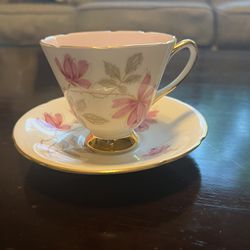 Old Royal  Teacup (tea cup) and Saucer - Bone China - Made in England