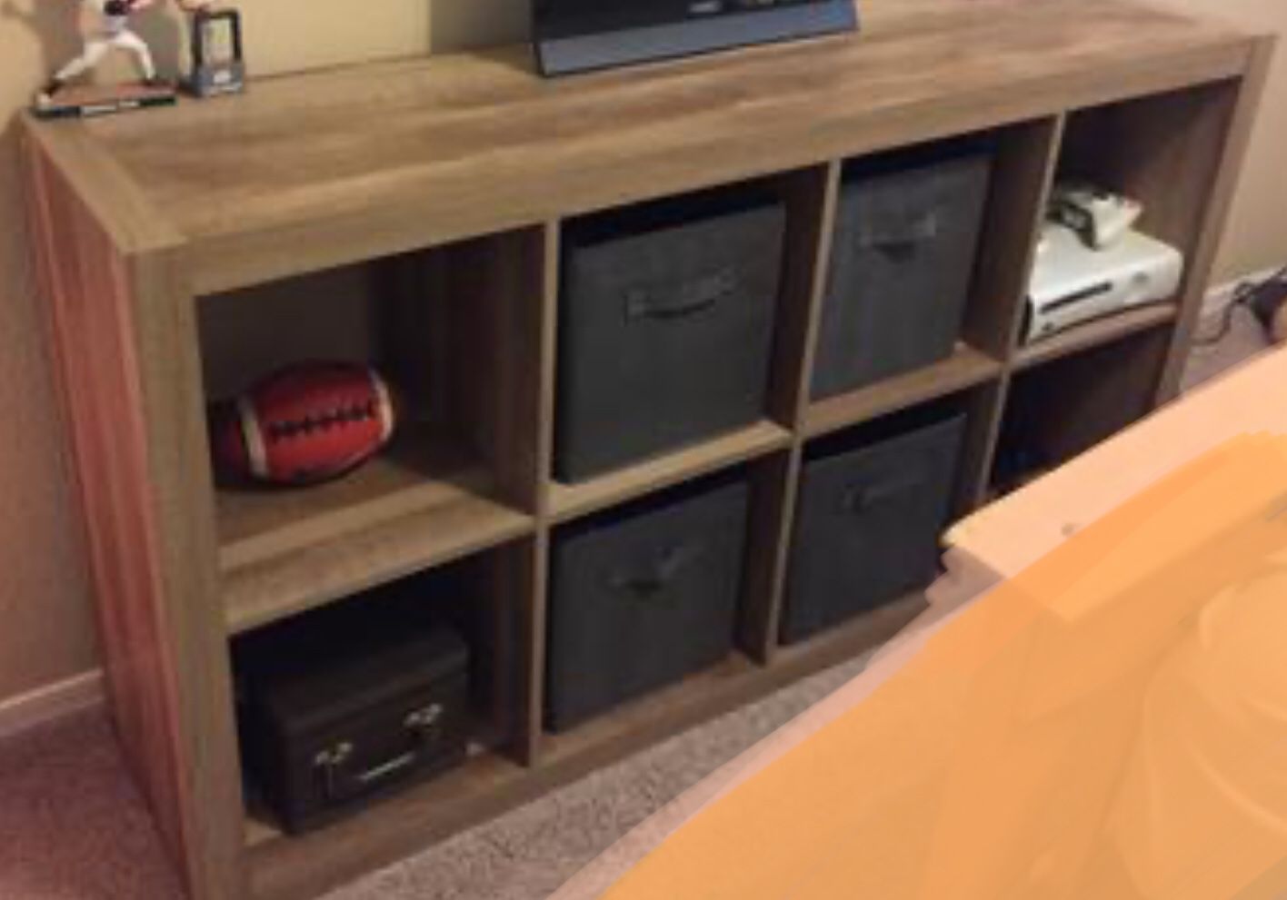 New!! Bookcase, Storage Unit,8 Cube Organizer,Shelving -Weathered