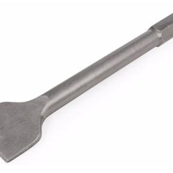 Hex Shank Replacement Chisel (Scrapping Chisel) Bit 1-1/8" Chisel Hex for Electric Demolition Jack Hammer,Silver
