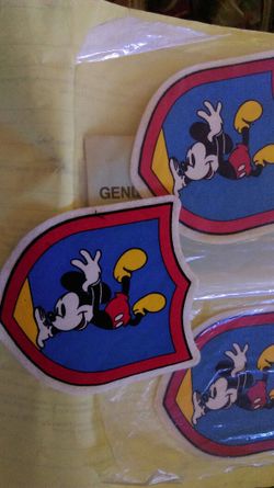 New 3 Disney Mickey mouse felt patches