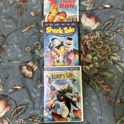 Chicken Run, Shark Tale and Surf's Up - 3kids DVD