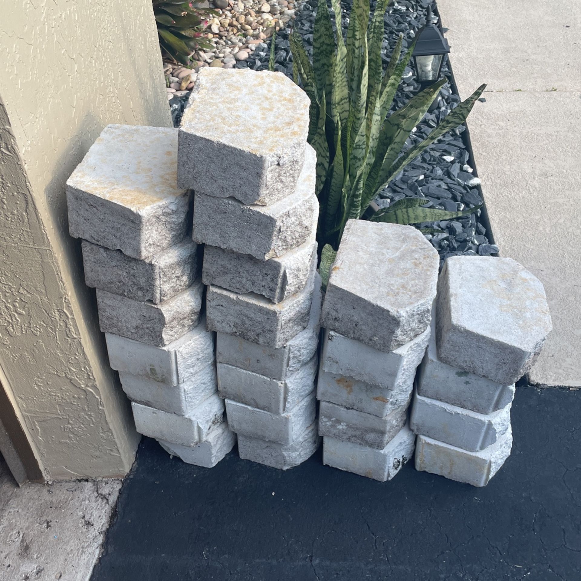 4 in. x 11.75 in. x 6.75 in. Pewter Concrete Retaining Wall Block