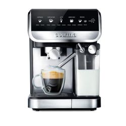 Gourmia Espresso, Cappuccino, Latte & Americano Maker with Automatic Frothing