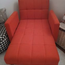 Chaise Lounge - Bright Orange 