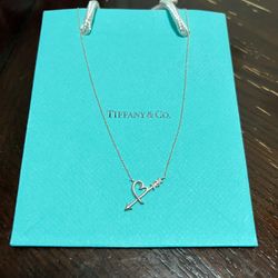 Tiffany & Co. Necklace Heart Arrow Silver 925