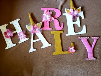Wooden letters party decor & More
