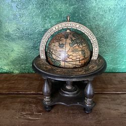 Vintage wood globe