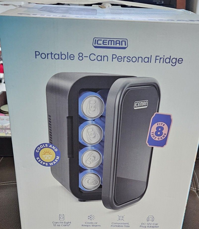 Portable 8 Can Travel Fridge