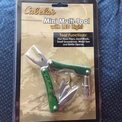 Cabela’s mini multi tool with led light
