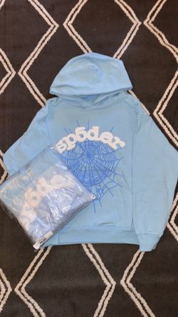 Spider Sky Blue Hoodie