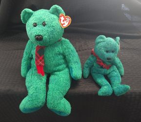 Wallace Beanie Baby Set 1999 and 2000
