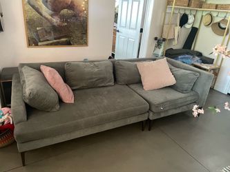mid-century modern West Elm Couch - mid-century modern West Elm