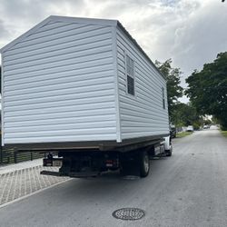 Sheds Relocated, Movemos Casa De Patio Container Sale Crane 🏗️ Rv 