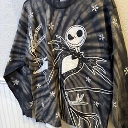 Disney Nightmare Before Christmas Jack Skellington Spirit Jersey.  Adult size MEDIUM