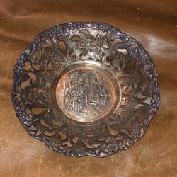 Antique Silver Base Bowl