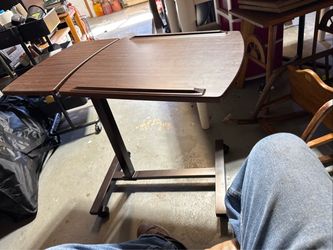 Rolling Adjustable Laptop Desk Cart