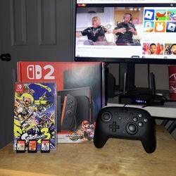 Nintendo Switch 2 Bundle + Controller And Games 