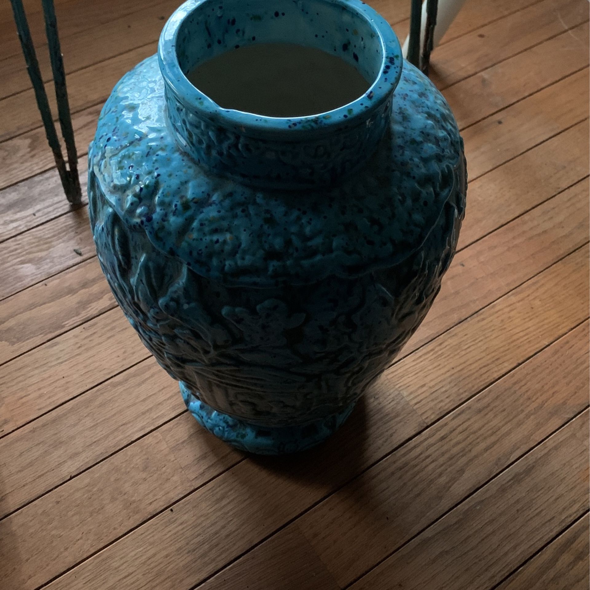 Teal Blue Vase
