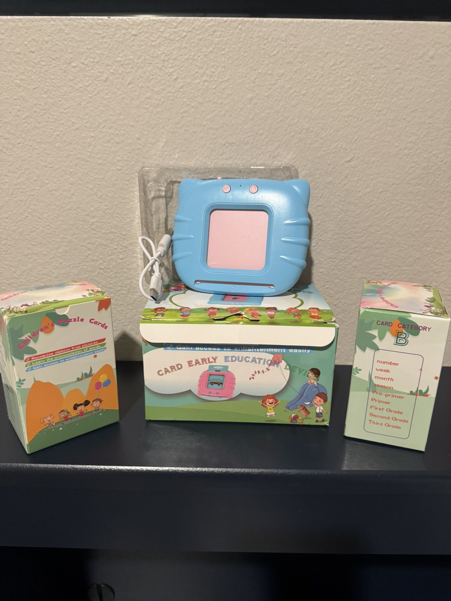 Toddler Card Reader With 2 Boxes Of Cards