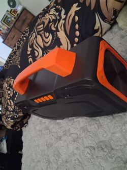 Black and Orange Hard Shell Carrying Case