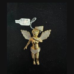 10k baby angel pendant 272dias 