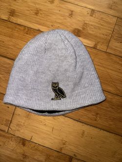Grey And Black OVO Beanie