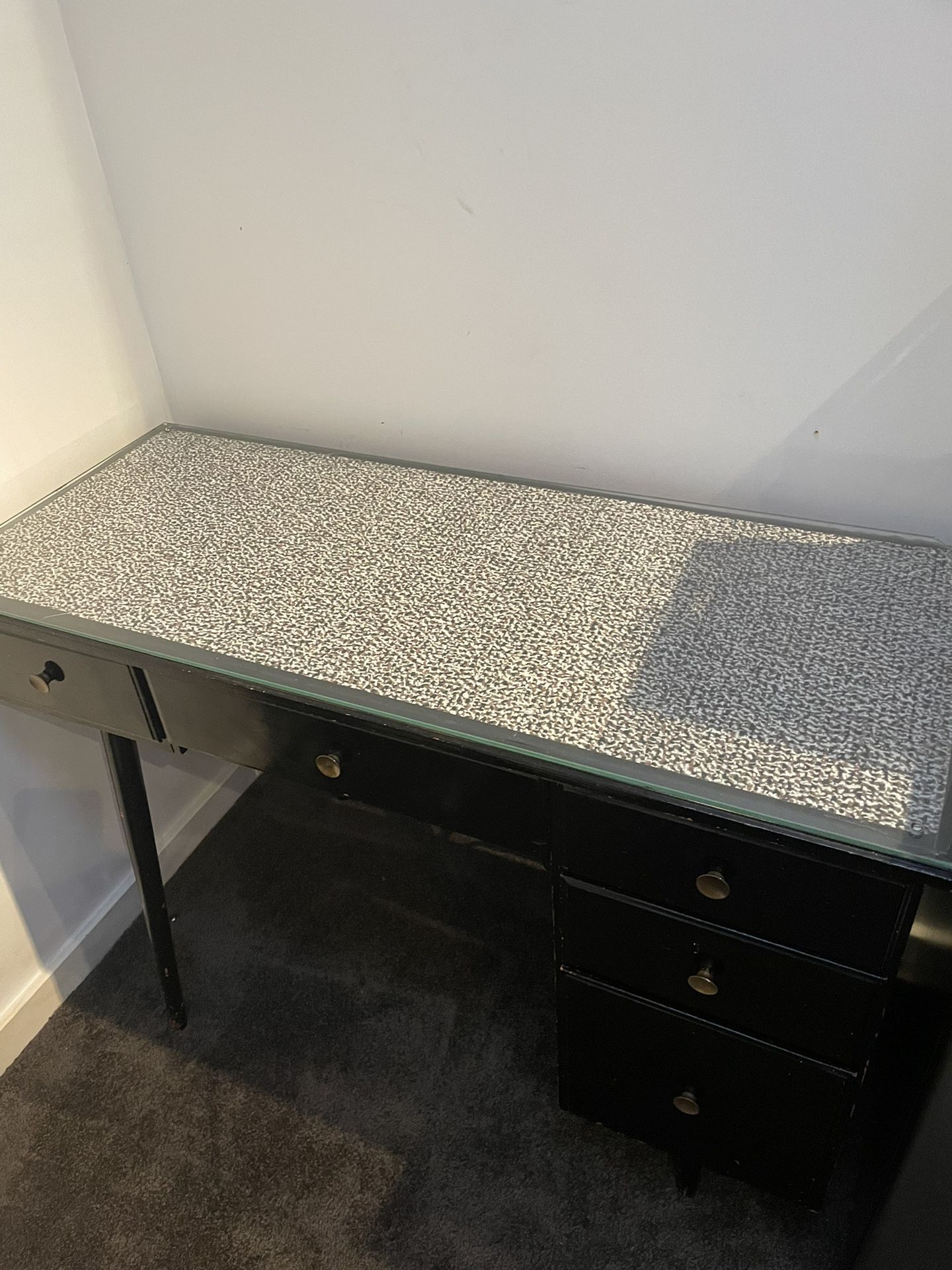 Mid Century Wooden Desk:FREE