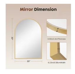 Elegant arched wall mirror for the home