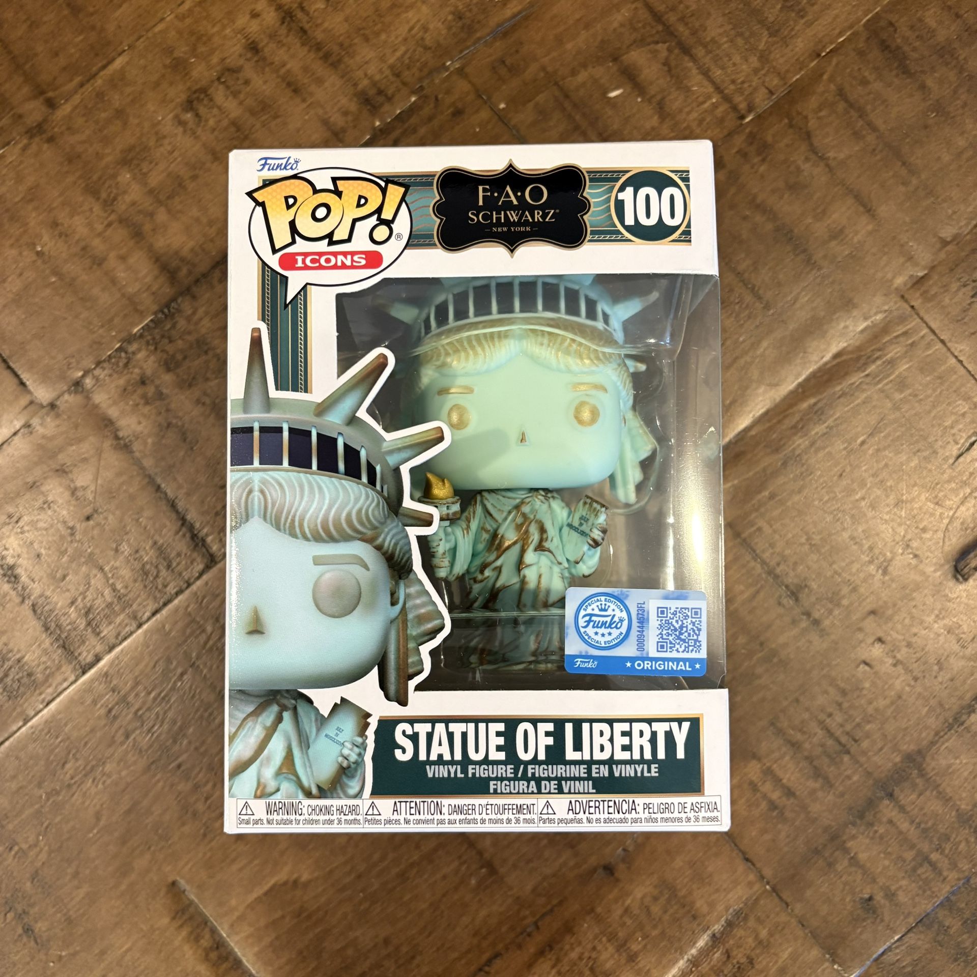 Funko Pop! Statue Of Liberty #100 FAO Schwarz Excl. Excellent Cond.
