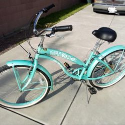 26" Greenline Women's Beach Cruiser Bike 7 Speed