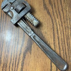 Vintage Ben Hur 10" inch Adjustable Pipe Wrench Drop Forged Steel USA Benhur