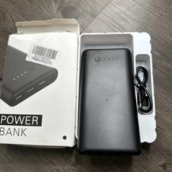 Portable Charger 36800mAh Power Bank with Tri-Outport & Dual Inport 2.1A USB