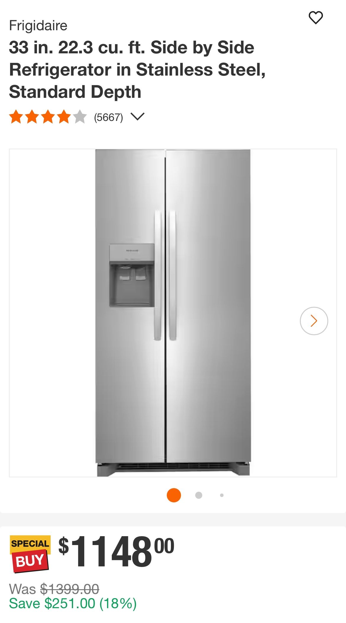 Refrigerator. 2 Years Old. 