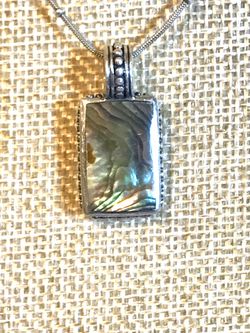 Sterling Abalone Necklace