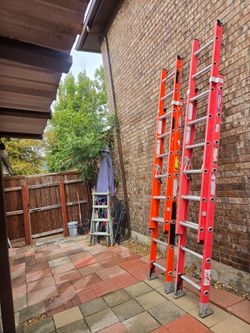 WERNER 16ft Fiberglass Extensión Ladder, 300 lbs de capacidad muy buena condición