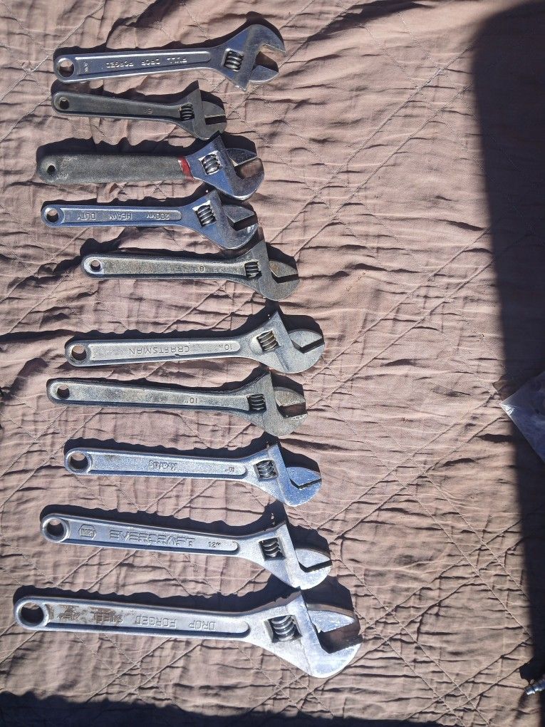 Assorted Crescent Wrenches