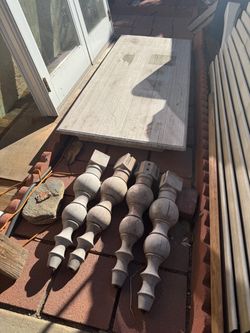 Rustic heavy duty dining table 83” x 36” -This is your Beautiful next  project!