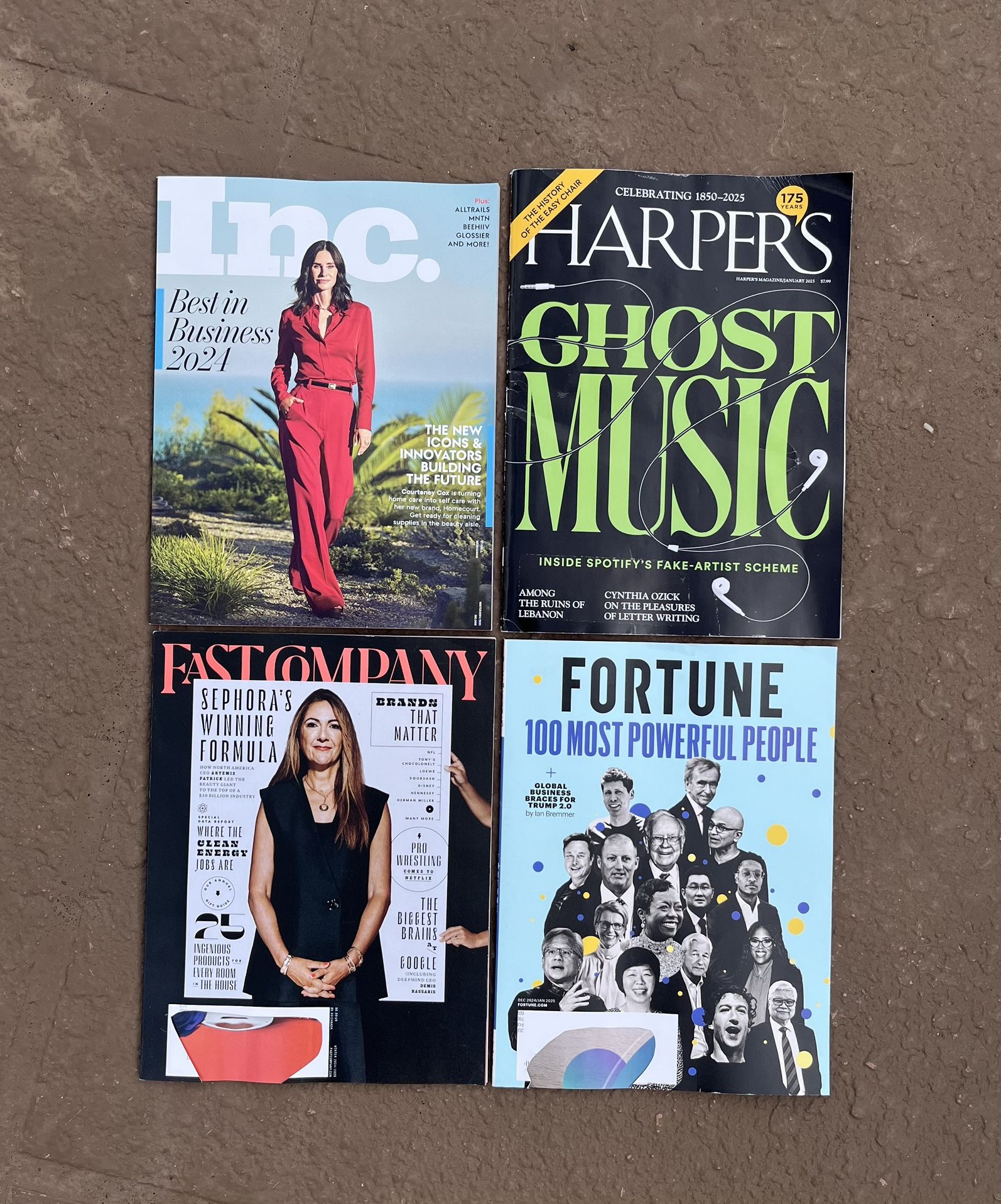 4 Brand new December 2024/January 2025 business, money, finance magazines
