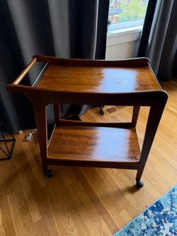 MCM style bar cart