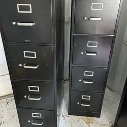Metal file cabinet cabinets, two of them