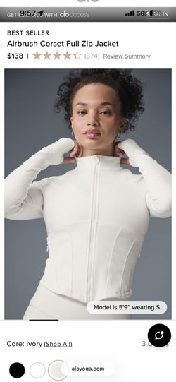 Alo Womens Full Zip Jacket