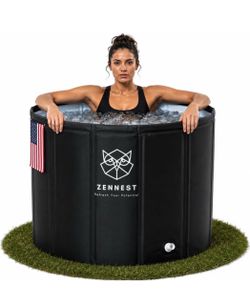 Portable Bathtub for Adults 90 Gal, 8-Layer Foldable Ice Bath Tub Cold plunge or hot soak