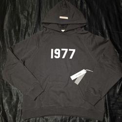 Fear Of God Essentials "1977" Hoodie, Iron, Size S, M, & L