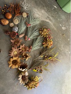 Assorted fall decorations